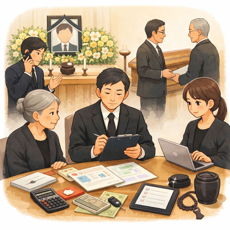 　葬儀の時の家族の役割分担　基礎知識