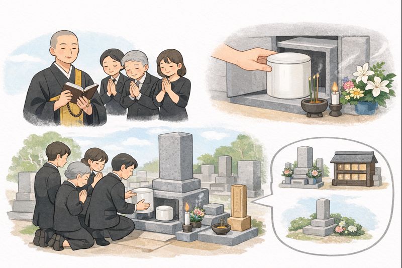 納骨 葬儀の基礎知識｜葬儀後に迷わないための考え方