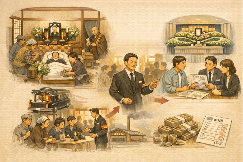 葬儀 会社の過去の状況