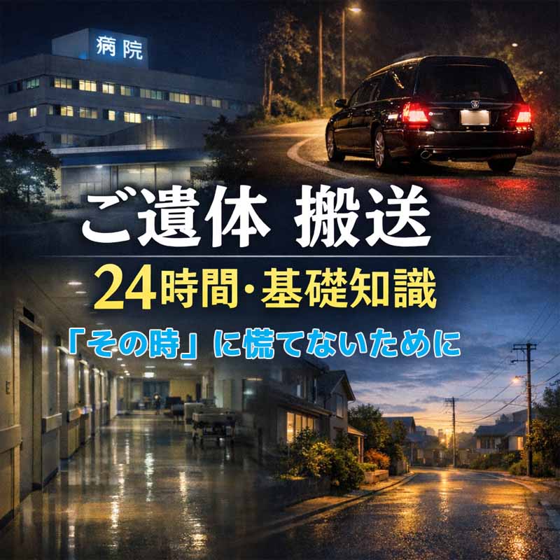 ご遺体 搬送 24時間・基礎知識――「その時」に慌てないために