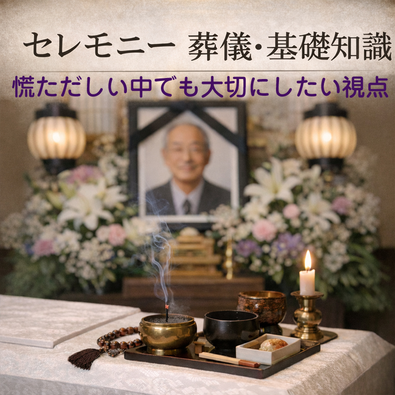 セレモニー 葬儀・基礎知識――慌ただしい中でも大切にしたい視点
