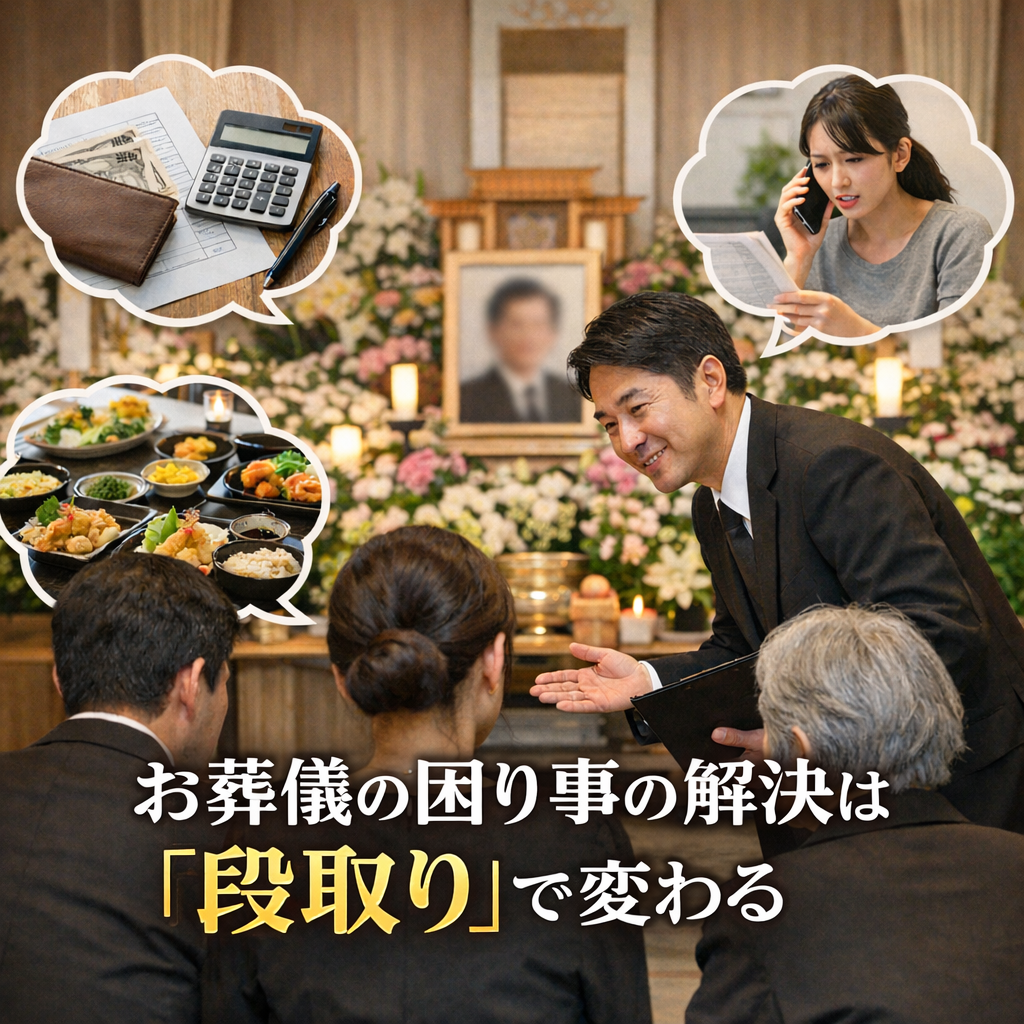 お葬儀の困り事の解決は「段取り」で変わる