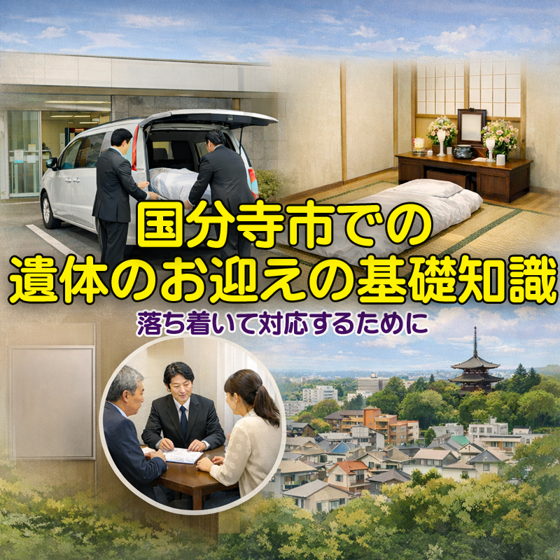 国分寺市での遺体のお迎えの基礎知識―落ち着いて対応するために