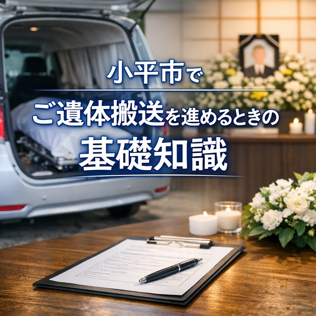 小平市でご遺体搬送を進めるときの基礎知識