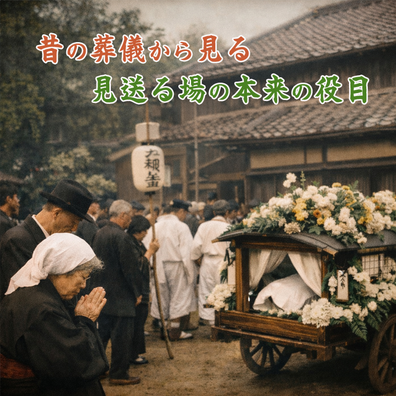 昔の葬儀から見る、見送る場の本来の役目