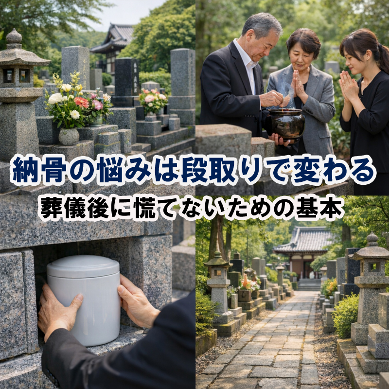 納骨の悩みは段取りで変わる―葬儀後に慌てないための基本